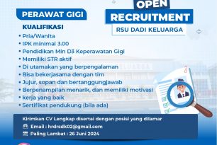 Lowongan Pekerjaan PERAWAT GIGI