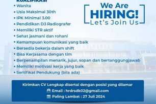 Lowongan Pekerjaan RADIOGRAFER
