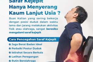 Saraf Kejepit tidak hanya terjadi pada Lansia saja Saraf Kejepit tidak hanya terjadi pada Lansia saja