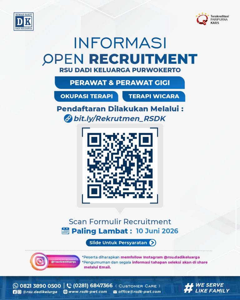 RECRUITMENT “RSU Dadi Keluarga”