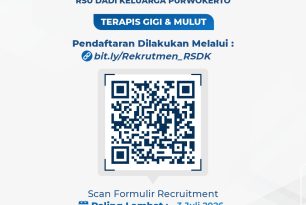RECRUITMENT “TERAPIS GIGI & MULUT RSU Dadi Keluarga” 3 Juli 2026